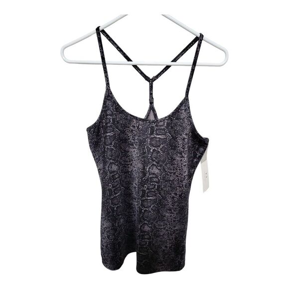 NEW H by Halston Studio Size S Y-back Tank Top Snakeskin Print NWT - Picture 3 of 6